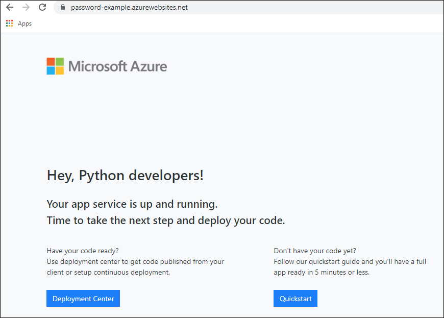 azure-basic-page