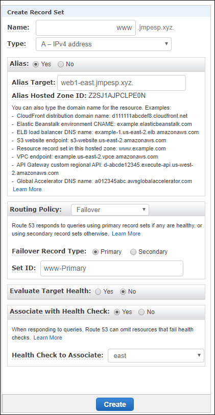 failover record