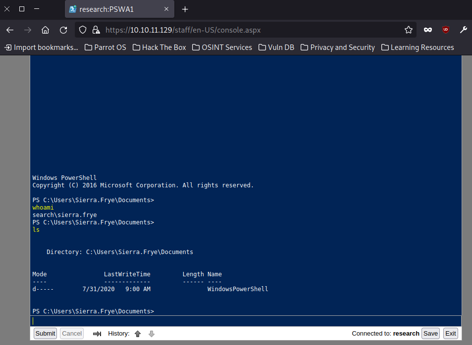 powershell web access 2