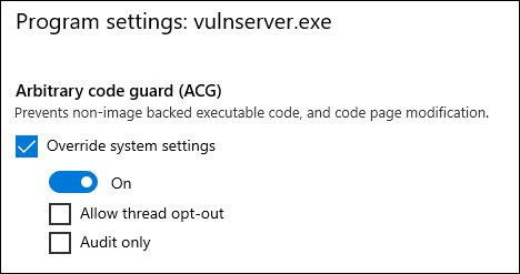 vulnserver-ecg